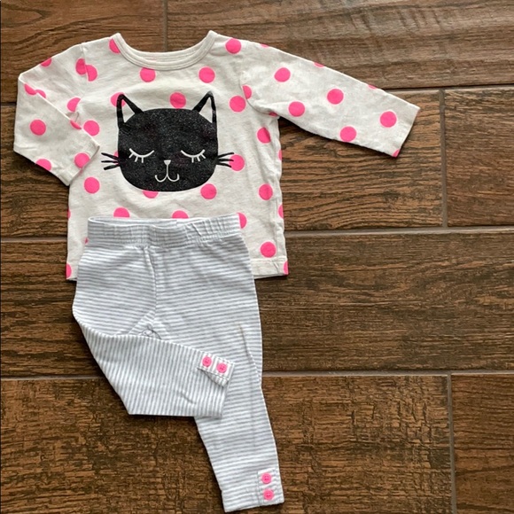 Carter's Other - 🎀Carter’s 2 piece black kitty outfit🎀